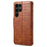 For Samsung Galaxy S24 Ultra Cell Phone Case Drop-proof Crocodile Texture Cover - Brown - 6
