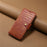 For Samsung Galaxy S24 Ultra Cell Phone Case Drop-proof Crocodile Texture Cover - Brown - 7