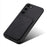 For Samsung Galaxy S24 Cell Phone Case Leather+PC+TPU Back Cover with Hidden Card Holder - Black - 6