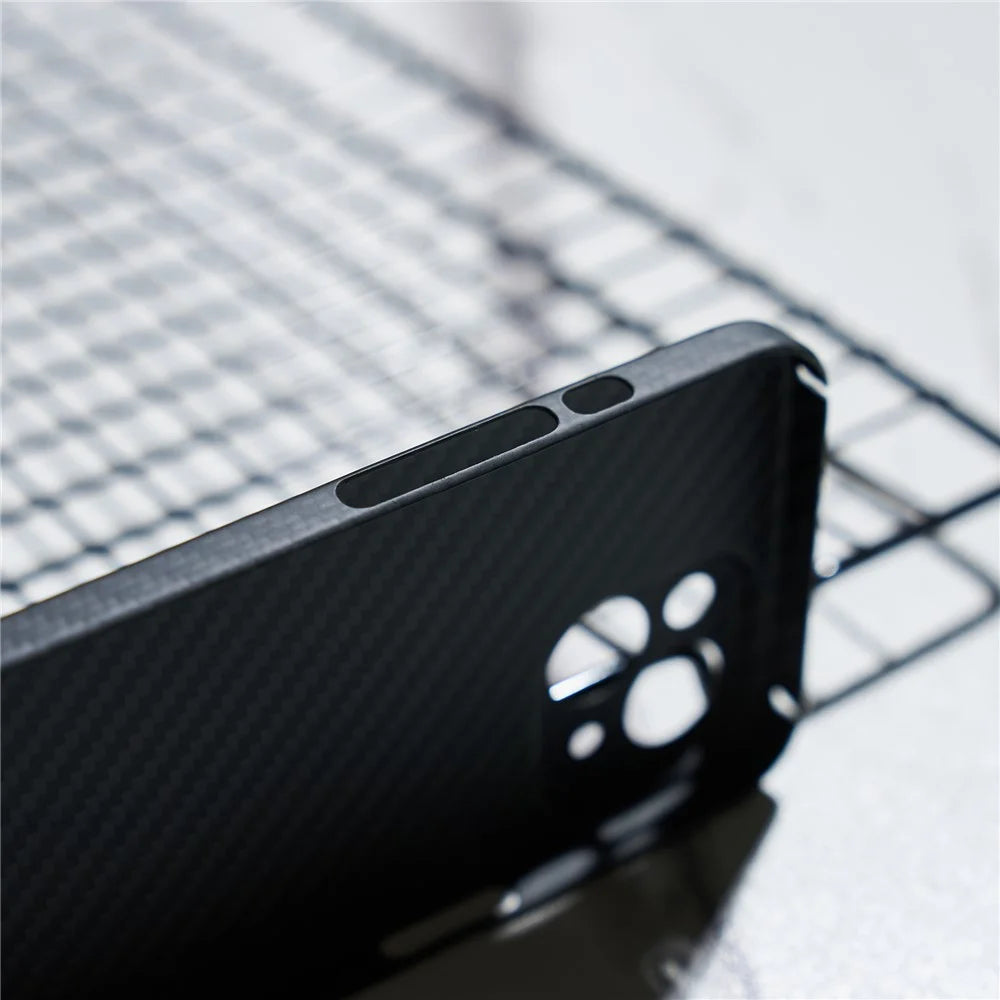For iPhone 15 Cell Phone Case 1500D Coarse Texture Carbon Fiber Texture Protective Cover with Precise Cutout - Matte Black - 6