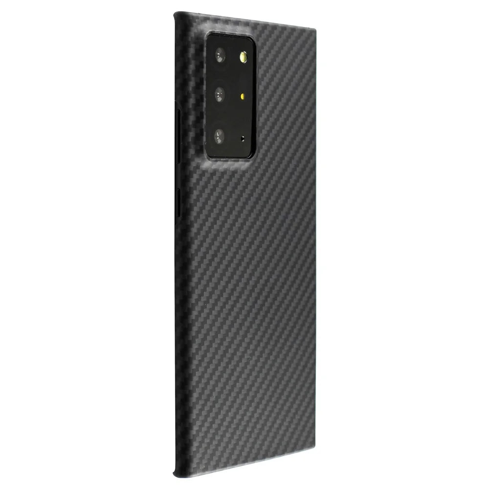 For Samsung Galaxy Note20 Ultra 5G / Note20 Ultra Case 1500D Coarse Texture Black Aramid Fiber Phone Cover - 5