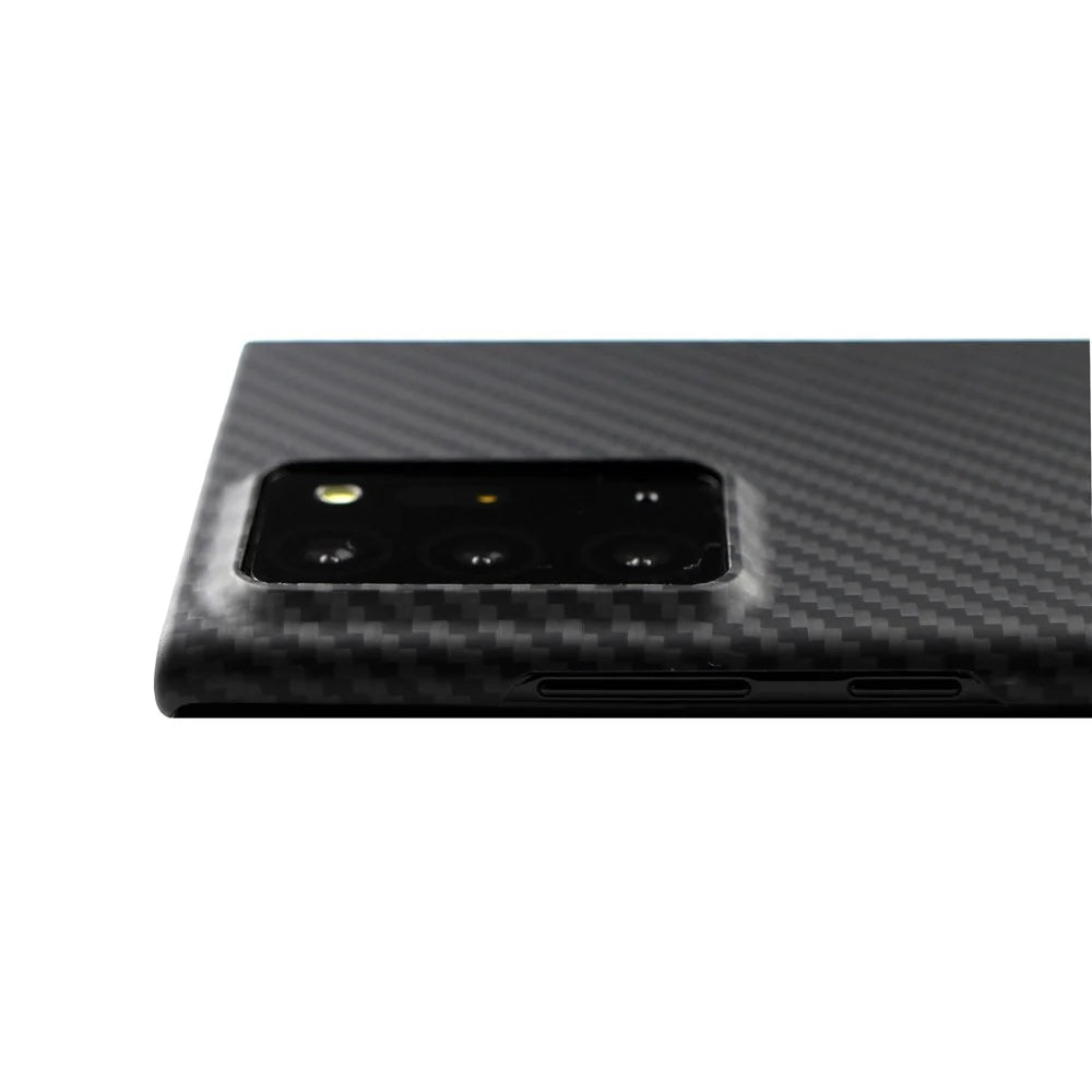 For Samsung Galaxy Note20 Ultra 5G / Note20 Ultra Case 1500D Coarse Texture Black Aramid Fiber Phone Cover - 7