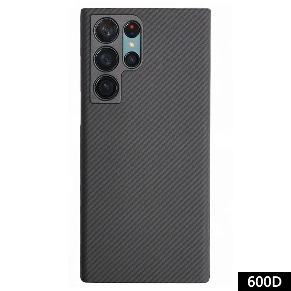 For Samsung Galaxy S23 Ultra Magnetic Case Precise Cutouts 600D Fine Textured Aramid Fiber Phone Cover - 1
