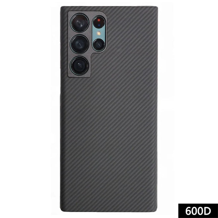 For Samsung Galaxy S23 Ultra Magnetic Case Precise Cutouts 600D Fine Textured Aramid Fiber Phone Cover - 1