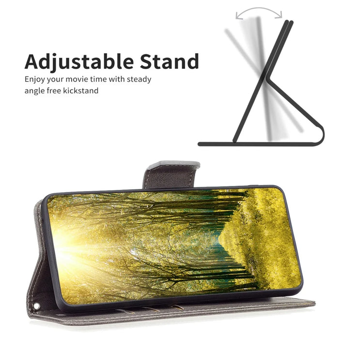 For Samsung Galaxy A35 5G Case Wallet Stand Leather Cover - Grey - 2