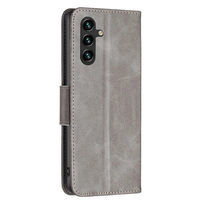 For Samsung Galaxy A35 5G Case Wallet Stand Leather Cover - Grey - 5