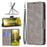 For Samsung Galaxy A35 5G Case Wallet Stand Leather Cover - Grey - 6