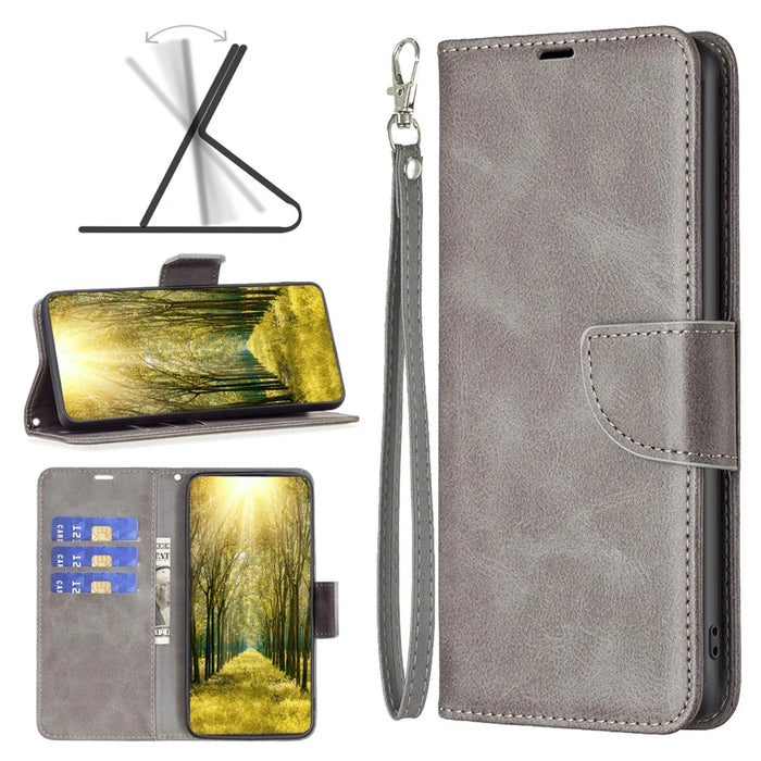For Samsung Galaxy A35 5G Case Wallet Stand Leather Cover - Grey - 6