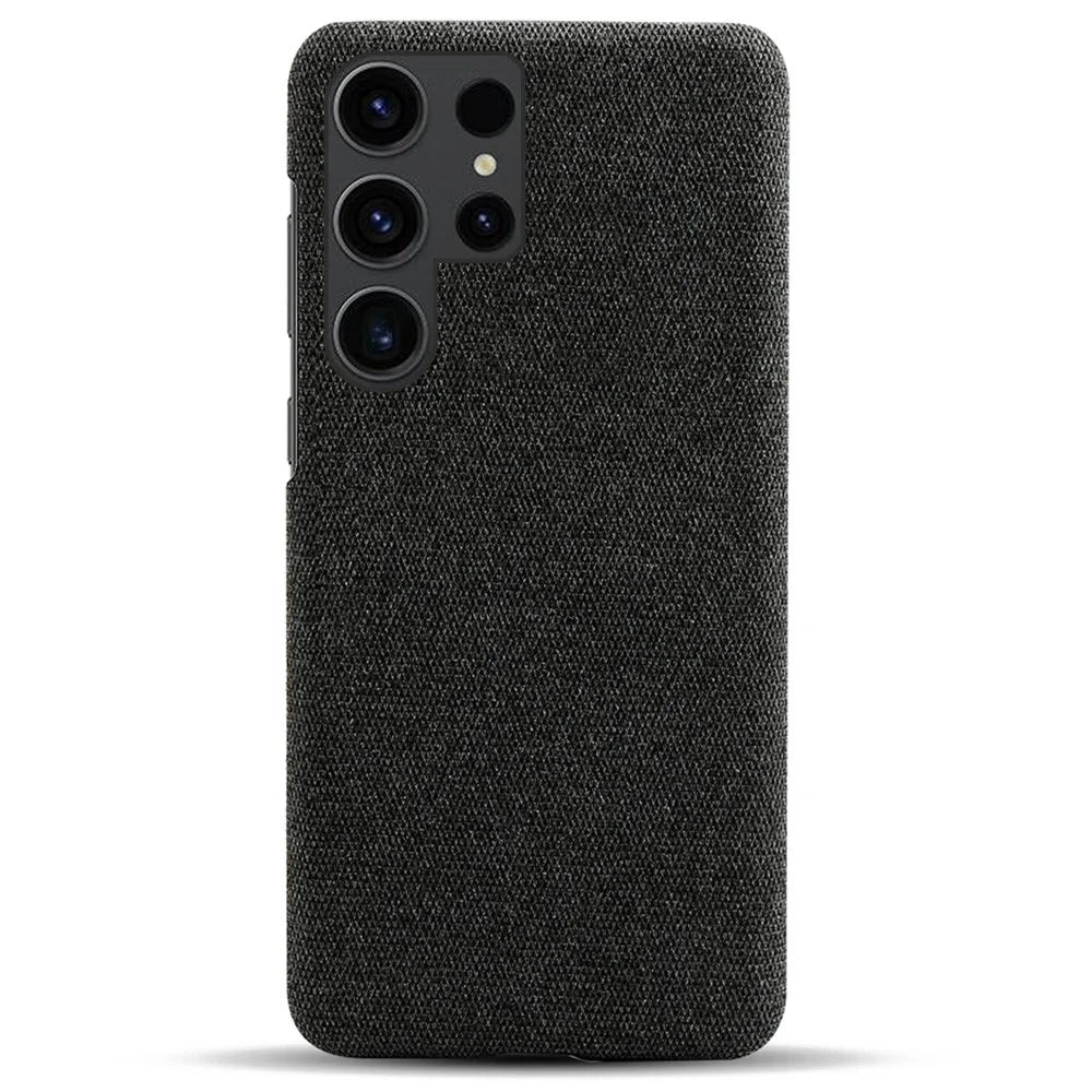 Phone Cover for Samsung Galaxy S24 Ultra Case Dustproof Cloth+PC Phone Shell - Black - 3