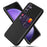 For Samsung Galaxy S24 Case Cloth Texture Phone Cover PU+PC Phone Shell - Black - 1