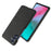Cell Phone Case for Samsung Galaxy S24 Slim-Fit Cloth+PC Mobile Phone Cover - Black - 3