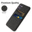 For Samsung Galaxy S24 Case Anti-Scratch Phone Cover PC+Cloth Shell with 2 Card Slots - Black - 3