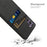 For Samsung Galaxy S24 Case Anti-Scratch Phone Cover PC+Cloth Shell with 2 Card Slots - Black - 4