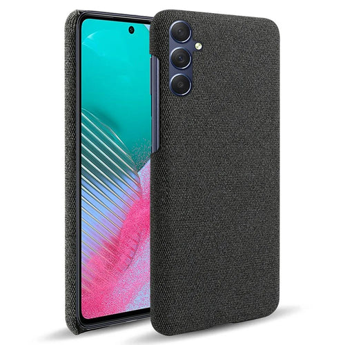 Anti-Scratch Phone Cover for Samsung Galaxy S24+ Case Slim Cloth+PC Shell - Black - 1