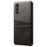 For Samsung Galaxy S24+ Cell Phone Case PU+Hard PC Anti-scratch Card Holder Back Shell - Black - 2