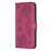 For iPhone 6 / 6s / 7 / 8 / SE (2020) / SE (2022) Phone Case PU Leather Clover Imprinted Wallet Cover - Rose - 5