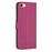 For iPhone 6 / 6s / 7 / 8 / SE (2020) / SE (2022) Phone Case PU Leather Clover Imprinted Wallet Cover - Rose - 6
