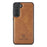 DG.MING For Samsung Galaxy S23+ Case Side Edge Leather Coating Phone Cover - Brown - 1