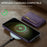 DG.MING M5 Series For Samsung Galaxy S23 Case Phone Cover with Detachable Wallet - Purple - 5