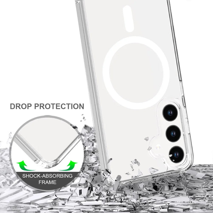 For Samsung Galaxy S24 Magnetic Case Acrylic+TPU Cover - 3
