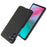 For Samsung Galaxy A15 5G Case Slim-fit Shockproof Cloth+PC Smartphone Cover - Black - 2