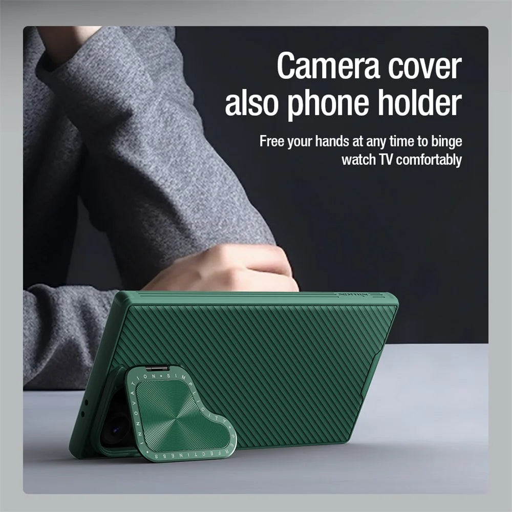NILLKIN CamShield Prop Magnetic Series for Samsung Galaxy S24 Ultra Case Kickstand Phone Cover - Black - 7