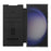 NILLKIN Qin Prop Series for Samsung Galaxy S24 Leather Case Lens Protection Kickstand Phone Cover - Litchi Texture / Black - 2