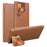 NILLKIN Qin Prop Series for Samsung Galaxy S24+ Leather Case Kickstand Card Holder Phone Cover - Brown - 1