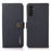 KHAZNEH For Samsung Galaxy A25 5G (Global) (161.0 x 76.5 x 8.3mm) Case Genuine Cow Leather+TPU RFID Blocking Wallet Cover - Blue - 1