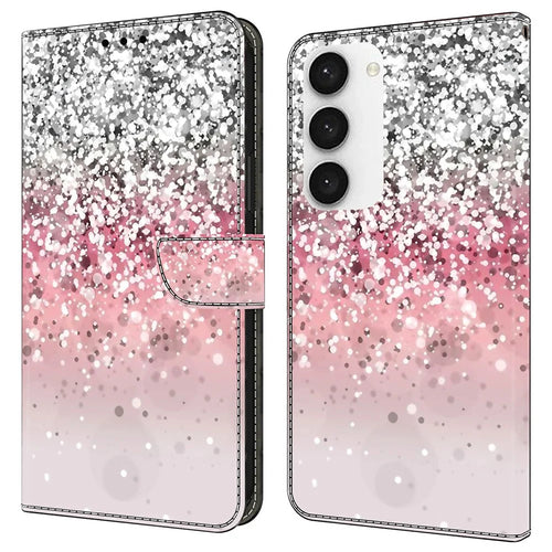 For Samsung Galaxy S24+ Case Shockproof PU Leather 3D Pattern Phone Wallet Cover - Gradient - 1