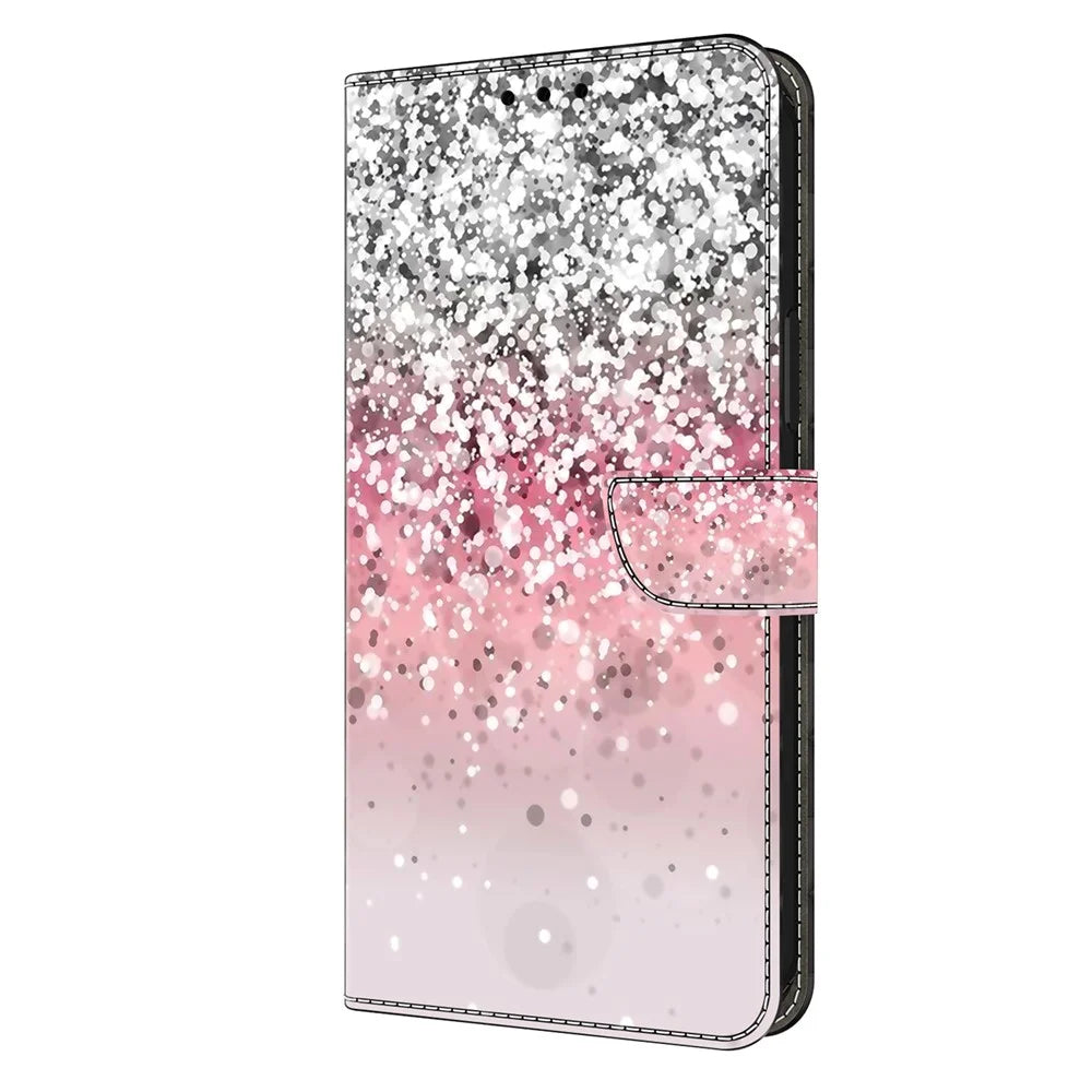 For Samsung Galaxy S24+ Case Shockproof PU Leather 3D Pattern Phone Wallet Cover - Gradient - 6