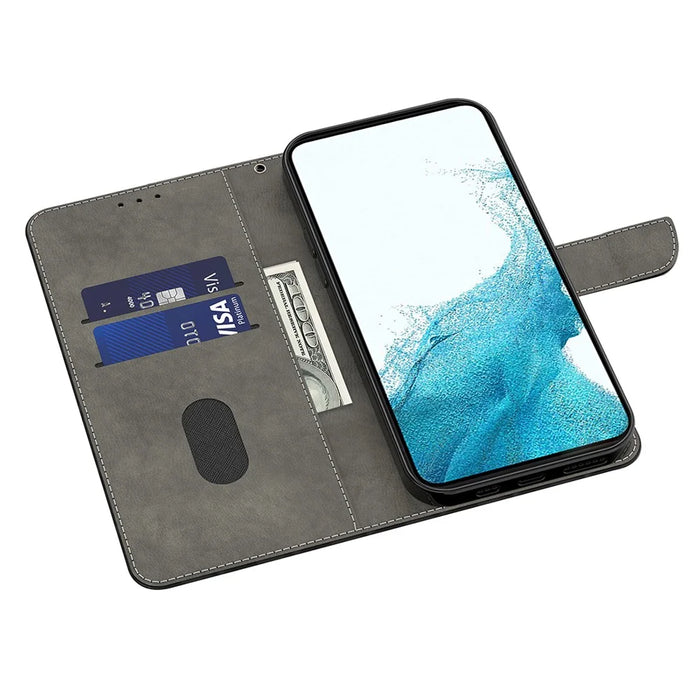 For Samsung Galaxy S24 Ultra Wallet Case PU Leather 3D Pattern Printing Stand Cover - Diamond Butterfly - 2