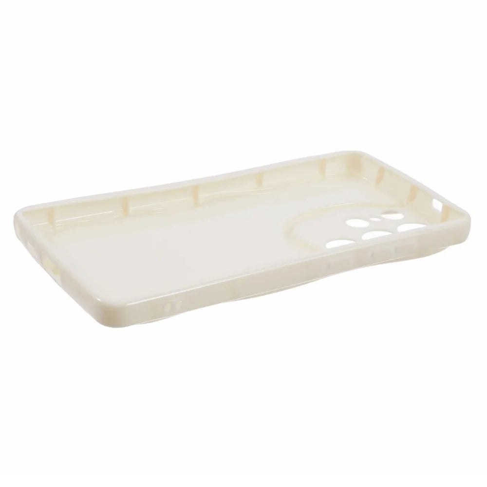 YX Series For Samsung Galaxy S24 Ultra TPU Case Wavy Edge Precise Cutout Protective Phone Cover - White - 5
