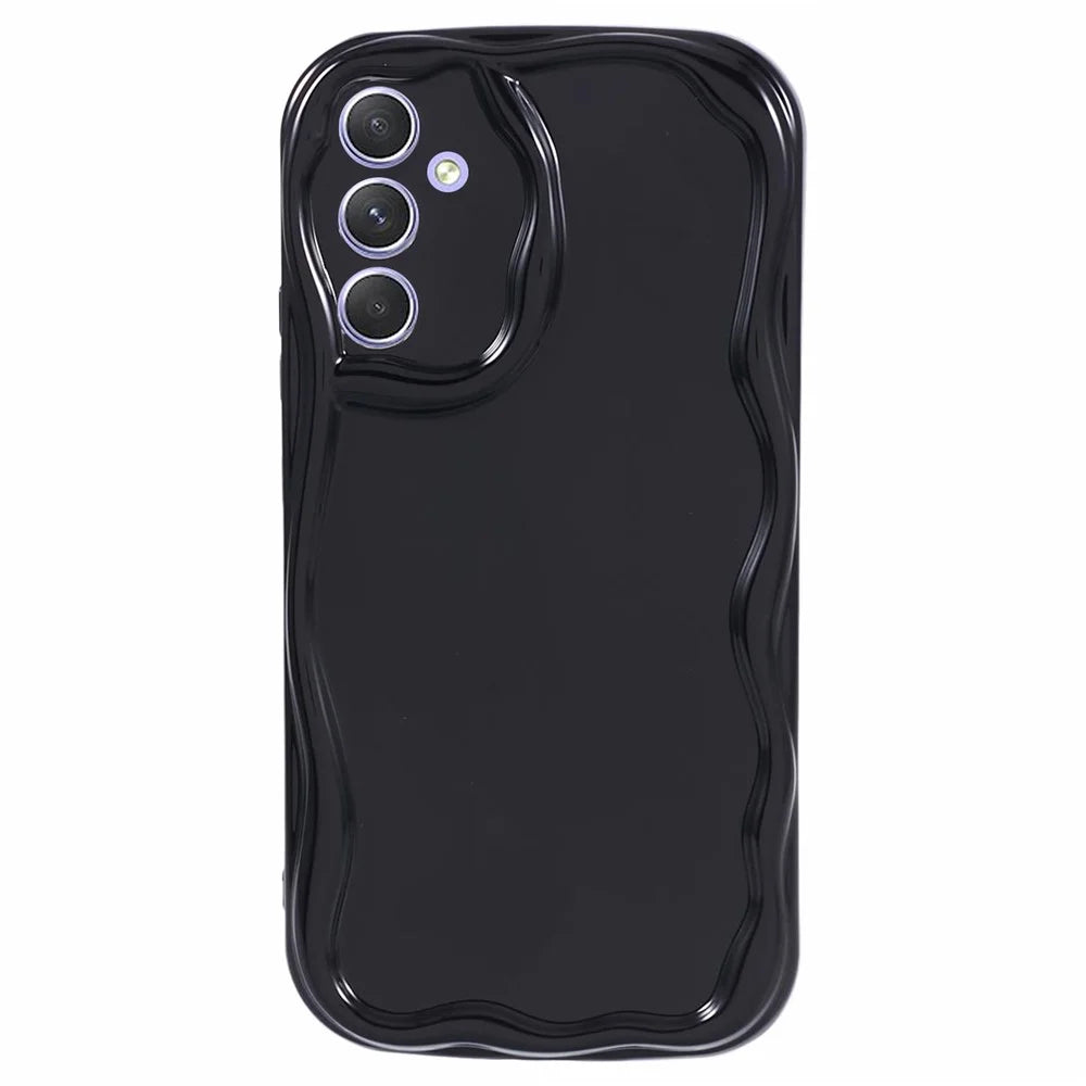 YX Series For Samsung Galaxy S24+ Case Creative Design Soft TPU Back Cover (Precise Cutout) - Black - 1