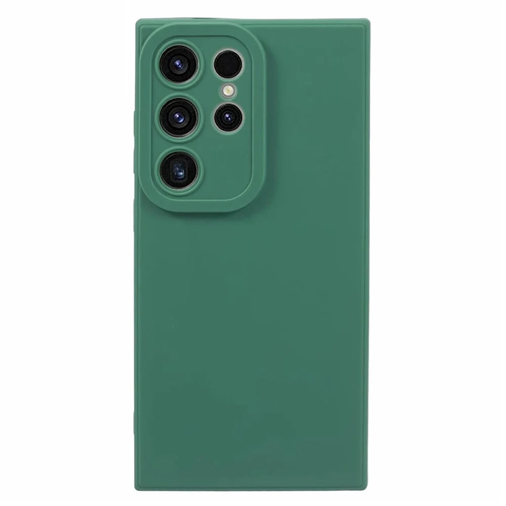 YX Series For Samsung Galaxy S24 Ultra Case Precise Cutout Matte TPU Phone Back Shell - Green - 1