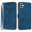 YX0040 For Samsung Galaxy A05 4G Case Stand Wallet Imprinted Phone Cover - Sapphire - 1