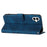 YX0040 For Samsung Galaxy A05 4G Case Stand Wallet Imprinted Phone Cover - Sapphire - 4
