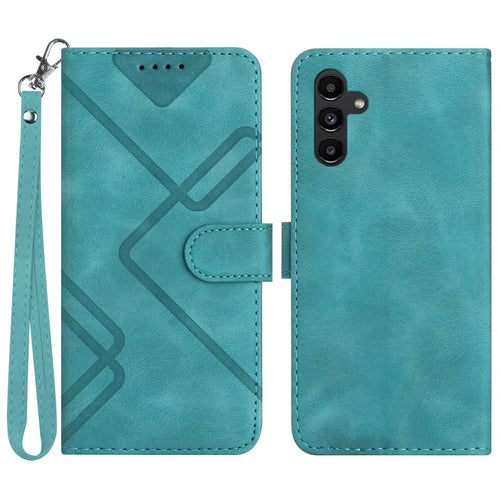 YX0040 For Samsung Galaxy S24 Case Phone Leather Cover with Stand Wallet - Baby Blue - 1