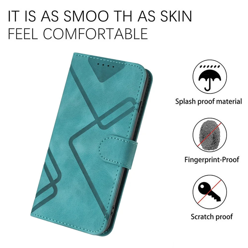 YX0040 For Samsung Galaxy S24 Case Phone Leather Cover with Stand Wallet - Baby Blue - 7