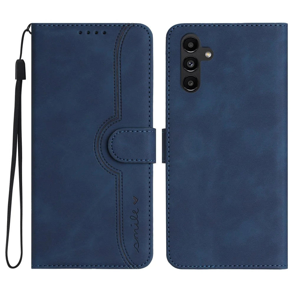 YX0030 For Samsung Galaxy S24+ Case Leather Phone Cover with Wallet Stand - Sapphire - 1