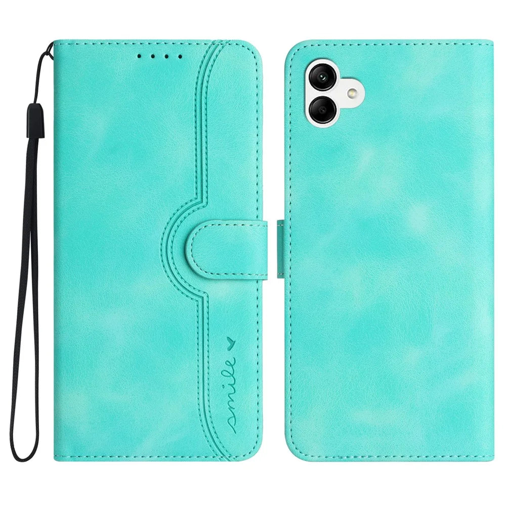 YX0030 For Samsung Galaxy A05 4G Case Wallet Full Protection Phone Cover - Baby Blue - 1