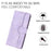 YX0030 For Samsung Galaxy S24 Leather Case Heart Shape Phone Cover - Purple - 4