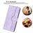 YX0030 For Samsung Galaxy S24 Leather Case Heart Shape Phone Cover - Purple - 5
