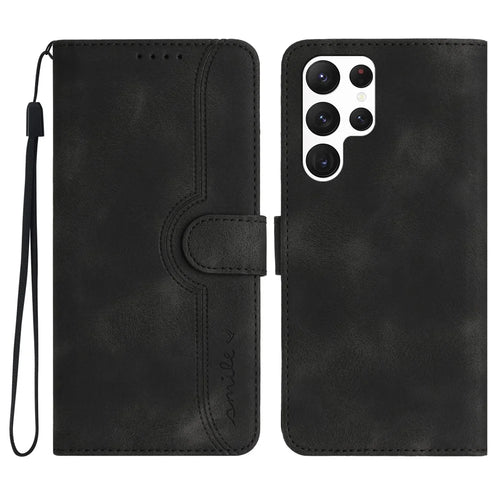 YX0030 For Samsung Galaxy S24 Ultra Case Wallet Phone Leather Cover - Black - 1