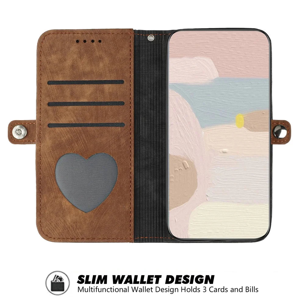 YX0020 For Samsung Galaxy A05 4G Case Drop-proof Phone Wallet Cover - Coffee - 2