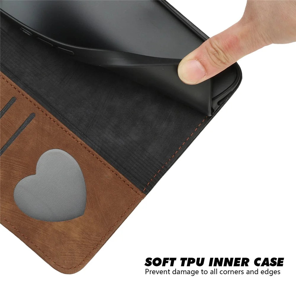 YX0020 For Samsung Galaxy A05 4G Case Drop-proof Phone Wallet Cover - Coffee - 5