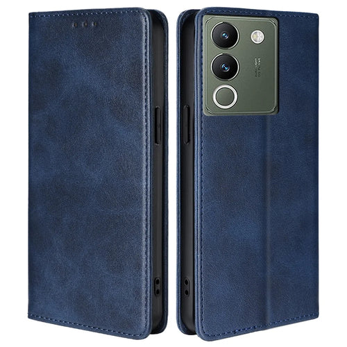 For vivo V29e (Global) 5G Case Full Protection Phone Cover with Wallet Stand - Sapphire - 1