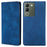 For vivo V29e (Global) 5G Case Leather Phone Cover with Card Holder - Blue - 1