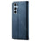 For Samsung Galaxy A35 5G Wallet Case Jeans Cloth Texture PU Leather Cover - Blue - 6