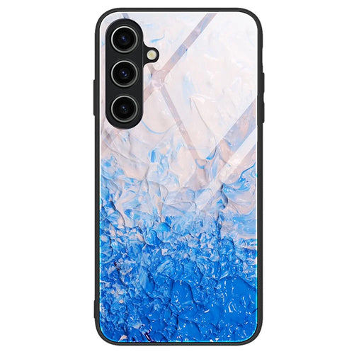For Samsung Galaxy A15 4G Phone Case Marble Pattern Tempered Glass Back Cover - DL07 - 1